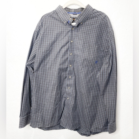 Ariat Pro Series Men's Vented Long Sleeve Button Up Shirt Size XXL Western Gray - Picture 1 of 9